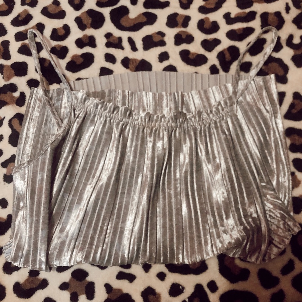 boutique silver tank